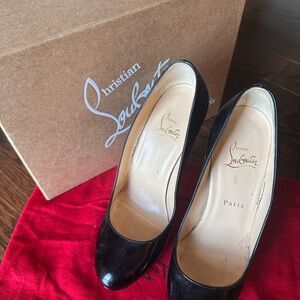 Christian Louboutin Black Patent Leather Heels